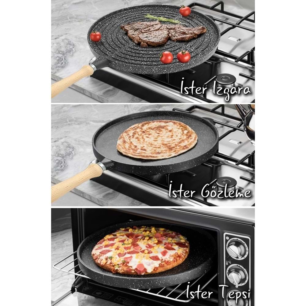 ÇİFT TARAFLI DÖKÜM GÖZLEME TAVA 36CM *10